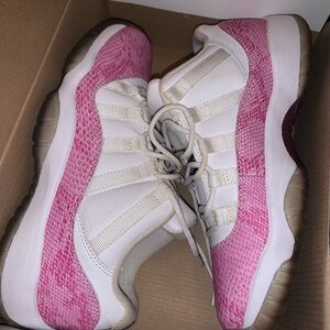 Jordan Pink and White Sneakers